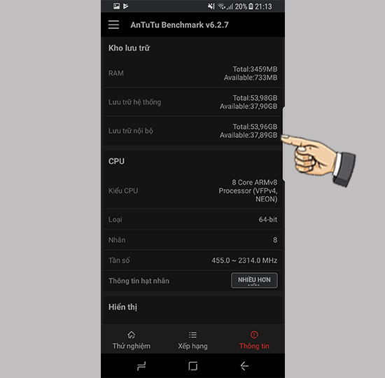Thông tin cấu hình máy